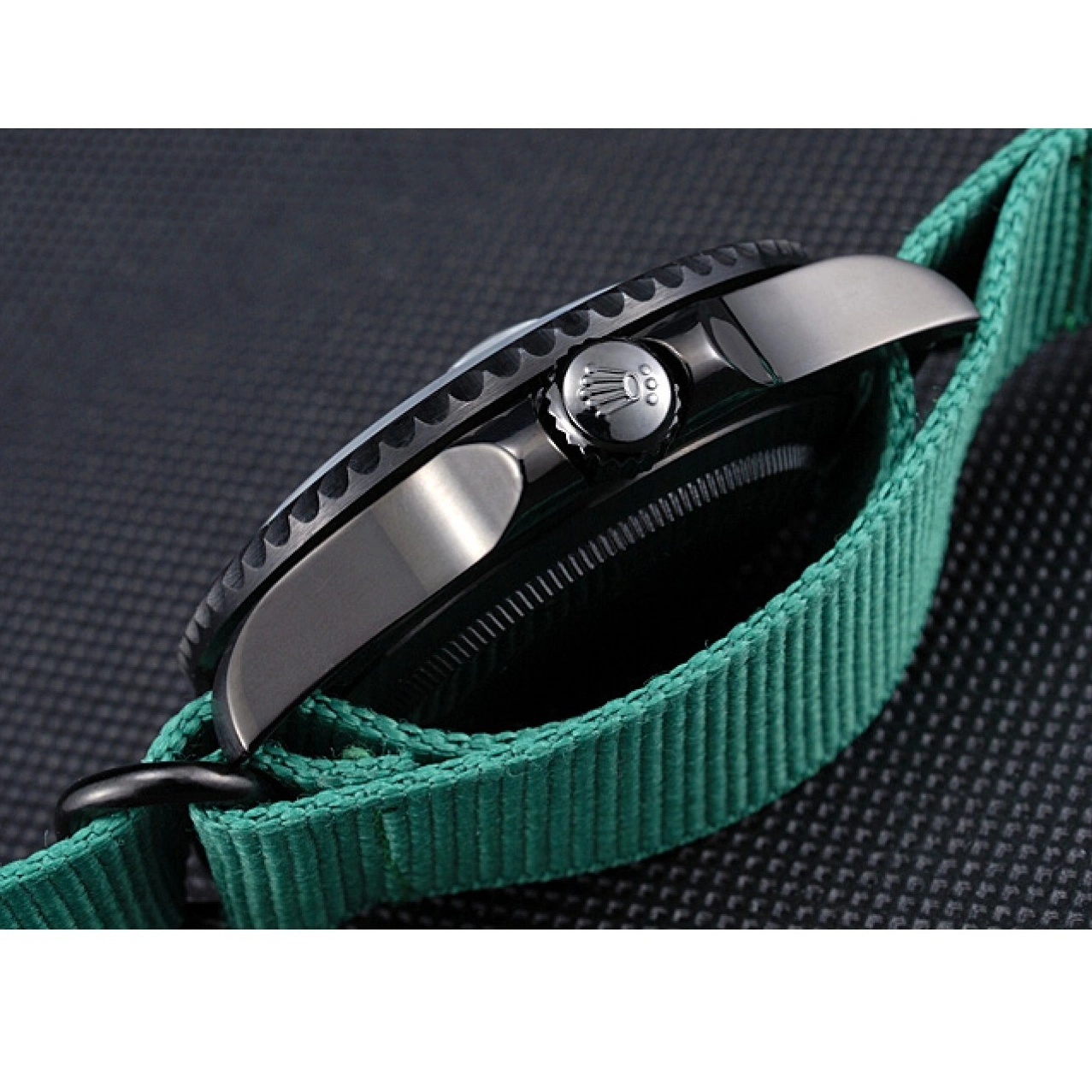 Aaa replica Rolex Strap Nylon Stealth Submariner Green 622009 0607